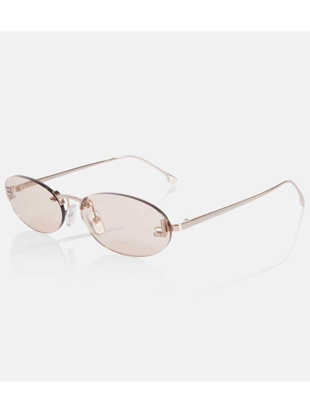 Fendi FE407SUS First Crystal oval sunglasses